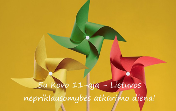 Su kovo 11-ąja Lietuvos nepriklausomybės atkūrimo diena